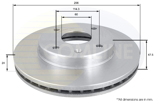 Brake Disc COMLINE ADC1054V