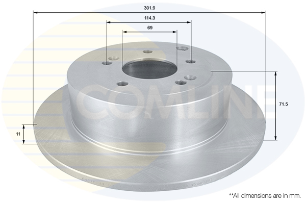 Brake Disc COMLINE ADC1094