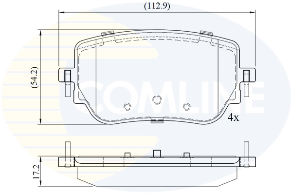 Brake Pad Set, disc brake COMLINE CBP02765