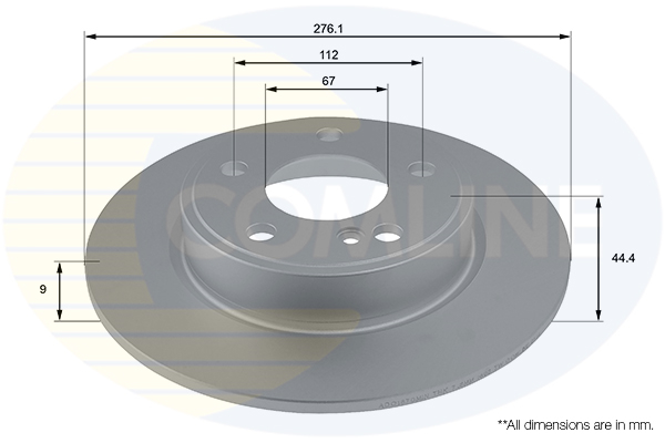 Brake Disc COMLINE ADC1670