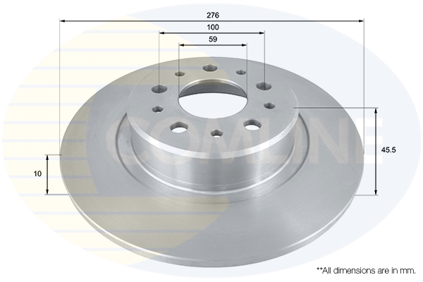 Brake Disc COMLINE ADC1831