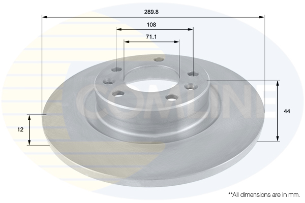 Brake Disc COMLINE ADC2708