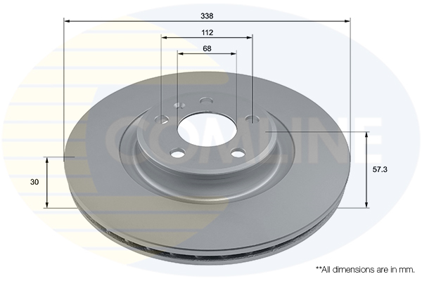 Brake Disc COMLINE ADC2863V