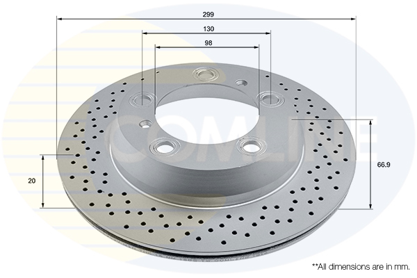 Brake Disc COMLINE ADC2909V