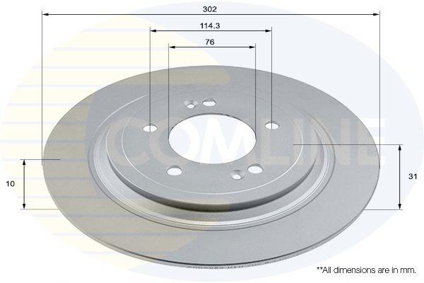 Brake Disc COMLINE ADC2983