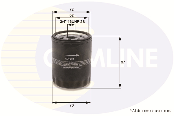 Oil Filter COMLINE EOF260