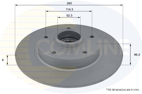 Brake Disc COMLINE ADC3031