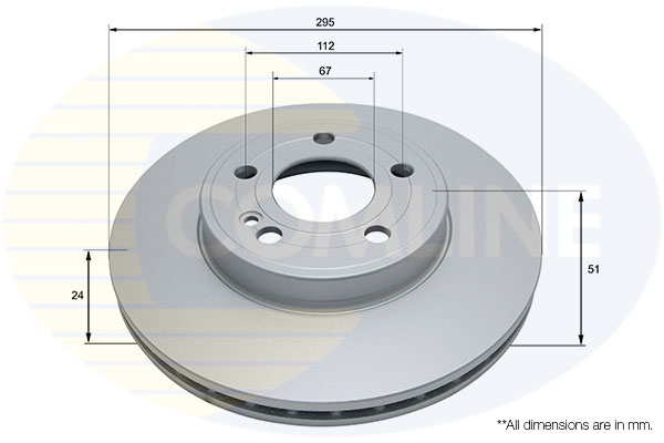 Brake Disc COMLINE ADC5109V