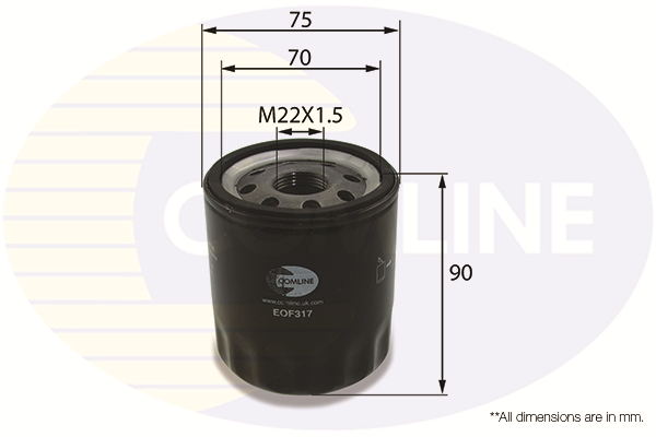 Oil Filter COMLINE EOF317