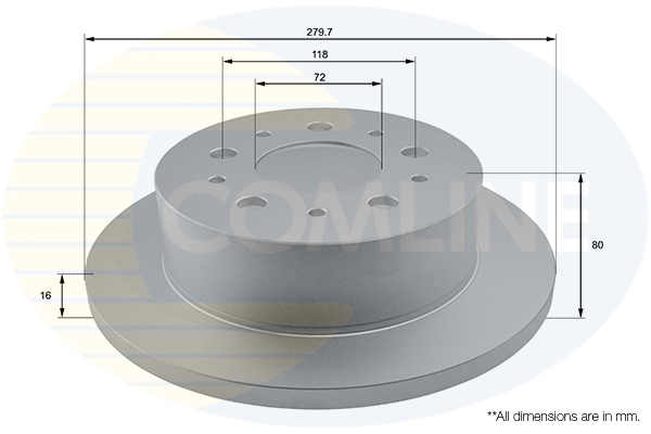 Brake Disc COMLINE ADC1577