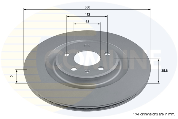 Brake Disc COMLINE ADC2907V