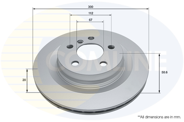 Brake Disc COMLINE ADC2803V