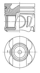 Piston KOLBENSCHMIDT 41711600