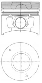Piston KOLBENSCHMIDT 40773610