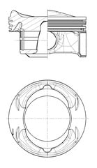 Piston KOLBENSCHMIDT 40104600
