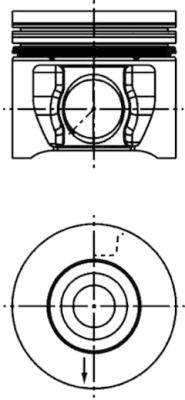 Piston KOLBENSCHMIDT 40830600