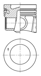 Piston KOLBENSCHMIDT 41271620