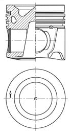 Piston KOLBENSCHMIDT 41805600