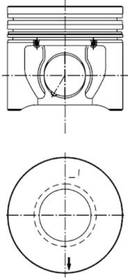 Piston KOLBENSCHMIDT 40171610