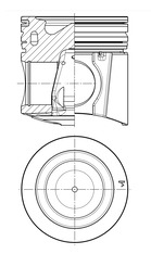 Piston KOLBENSCHMIDT 41078600