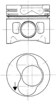 Piston KOLBENSCHMIDT 99743720