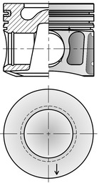 Piston KOLBENSCHMIDT 41008600