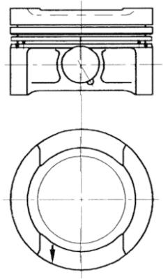 Piston KOLBENSCHMIDT 94503700