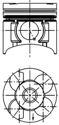 Piston KOLBENSCHMIDT 40392620