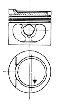 Piston KOLBENSCHMIDT 93872600