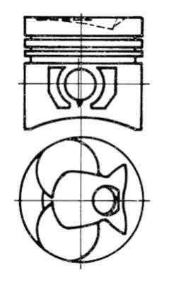 Piston KOLBENSCHMIDT 93444620
