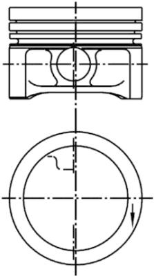 Piston KOLBENSCHMIDT 99455620