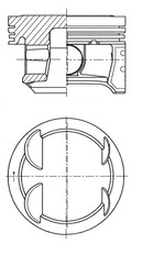 Piston KOLBENSCHMIDT 41006610