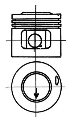 Piston KOLBENSCHMIDT 93988620