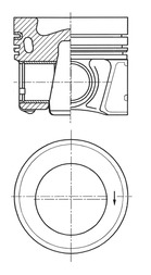 Piston KOLBENSCHMIDT 41270610