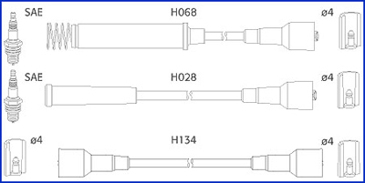 Ignition Cable Kit HÜCO 134203
