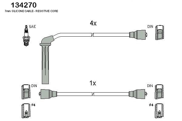 Ignition Cable Kit HÜCO 134270