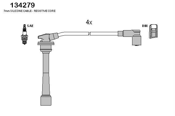 Ignition Cable Kit HÜCO 134279