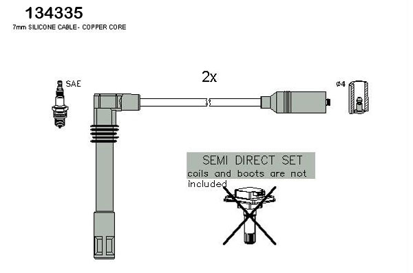 Ignition Cable Kit HÜCO 134335