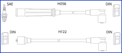 Ignition Cable Kit HÜCO 134474