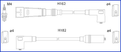 Ignition Cable Kit HÜCO 134701