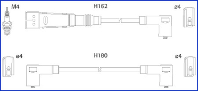 Ignition Cable Kit HÜCO 134711
