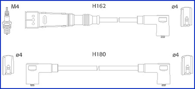 Ignition Cable Kit HÜCO 134715