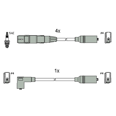 Ignition Cable Kit HÜCO 134831