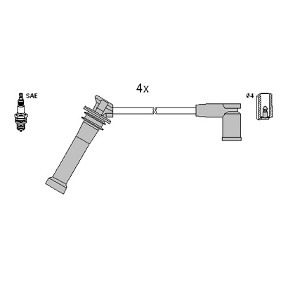 Ignition Cable Kit HÜCO 134955