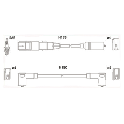 Ignition Cable Kit HÜCO 134766