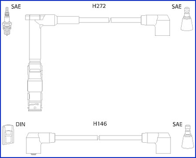 Ignition Cable Kit HÜCO 134777