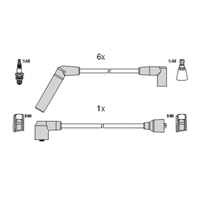 Ignition Cable Kit HÜCO 134338