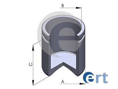 Piston, brake caliper ERT 151378-C
