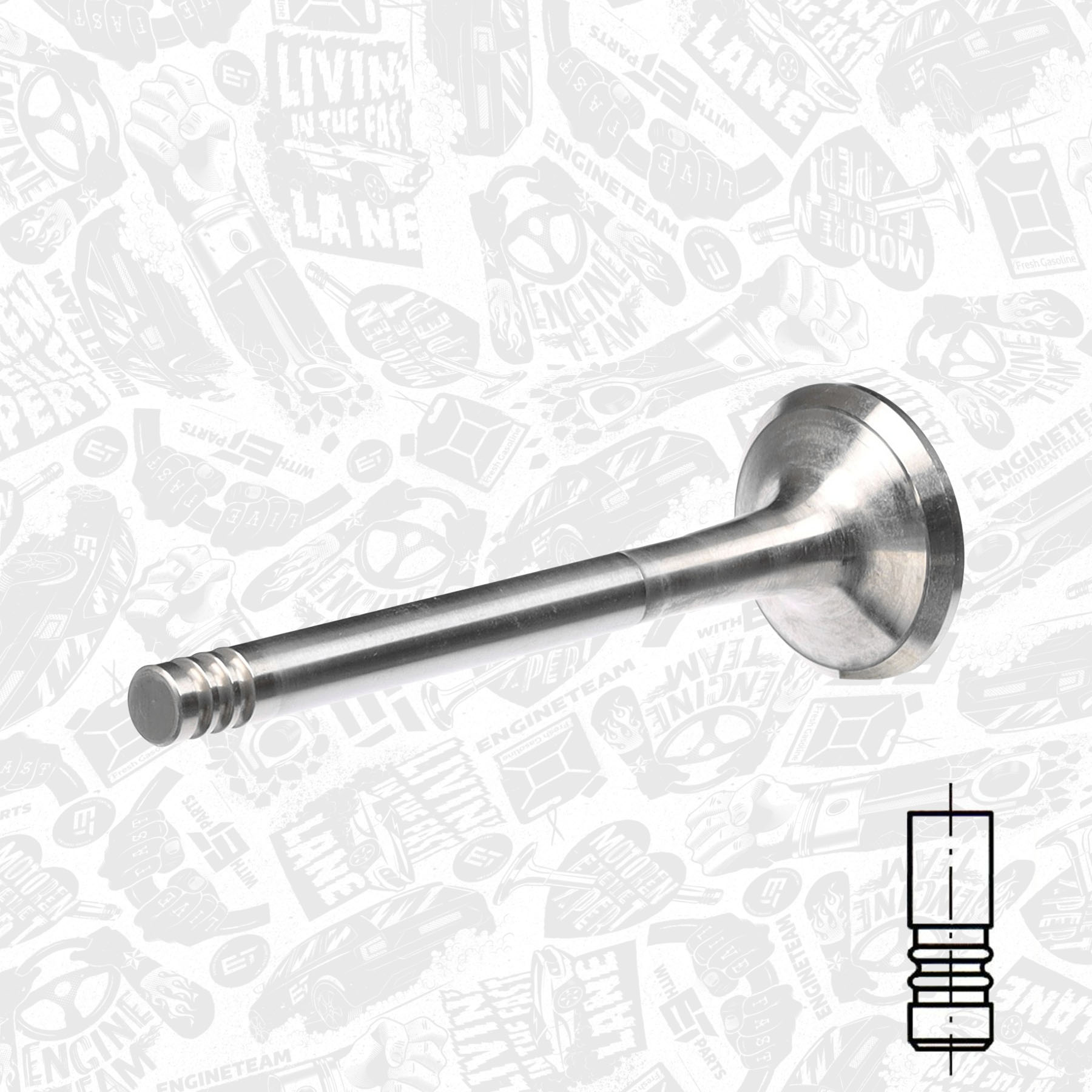 Exhaust Valve ET ENGINETEAM VE0015