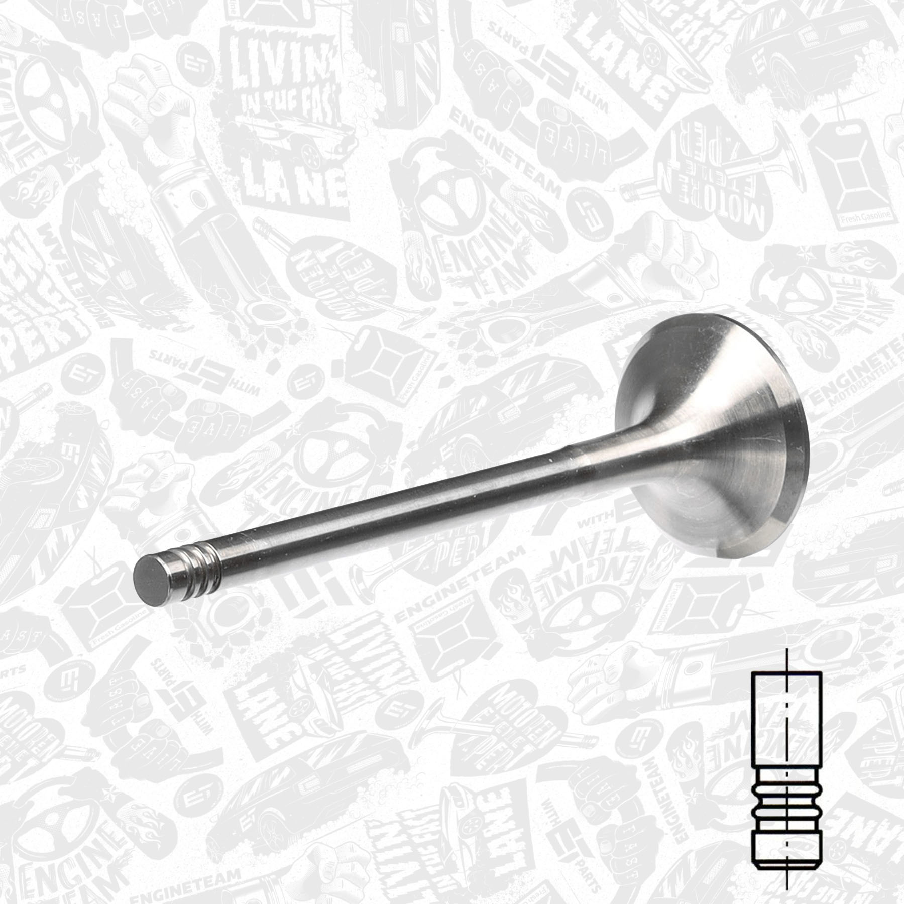 Exhaust Valve ET ENGINETEAM VE0016